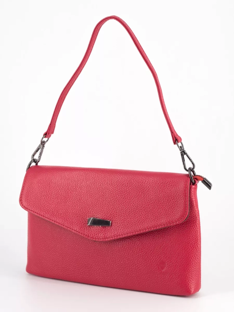 Клатч женский кожаный фуксия 8819