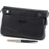 Классический мужской кожаный клатч на молнии IP Collection 98132-2 Black k
