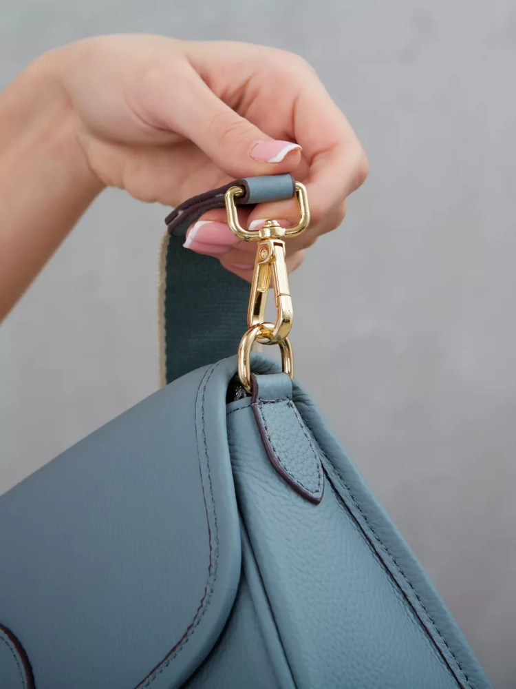 Женская кожаная сумка Paul Rayner blue 6333