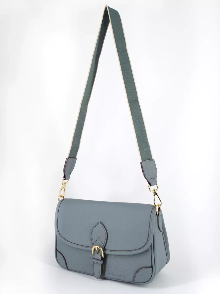 Женская кожаная сумка Paul Rayner blue 6333