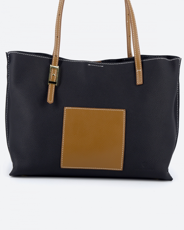 Женская сумка  шоппер черная Paul Rayner black