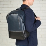 Кожаный рюкзак Adams Dark Blue/Black