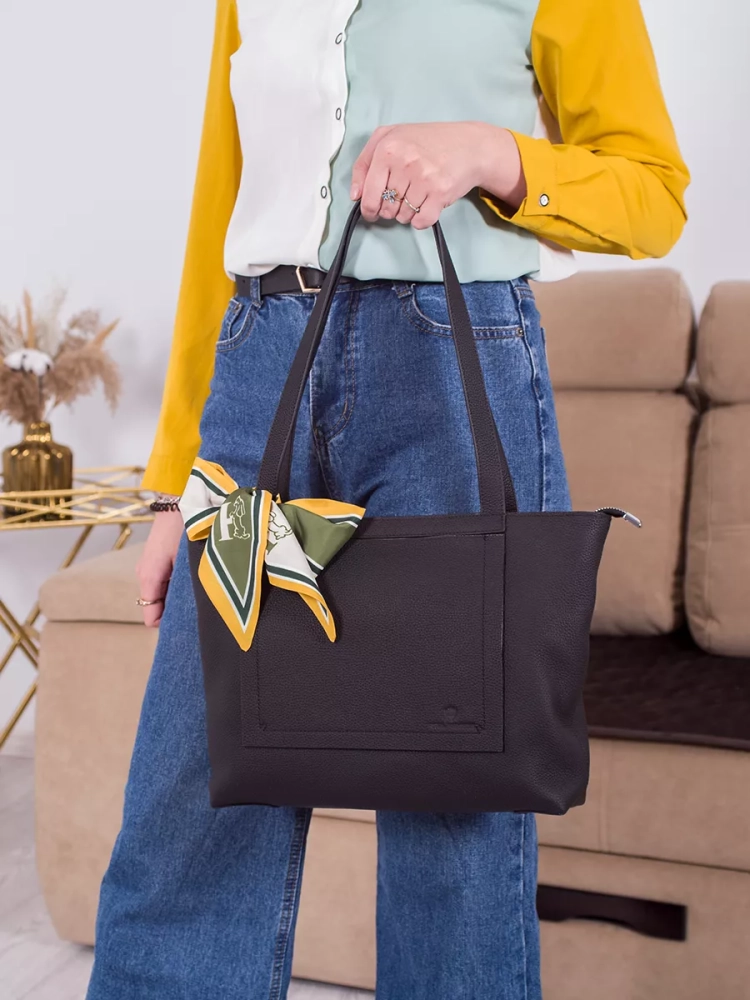 Женская сумка шоппер Paul Rayner black Gloria 3188