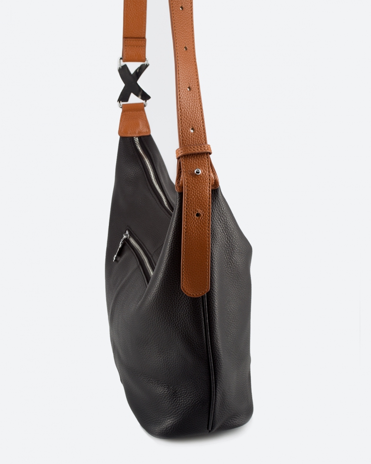 Сумка женская хобо Paul Rayner black 1500