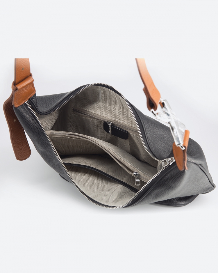 Сумка женская хобо Paul Rayner brown 1500