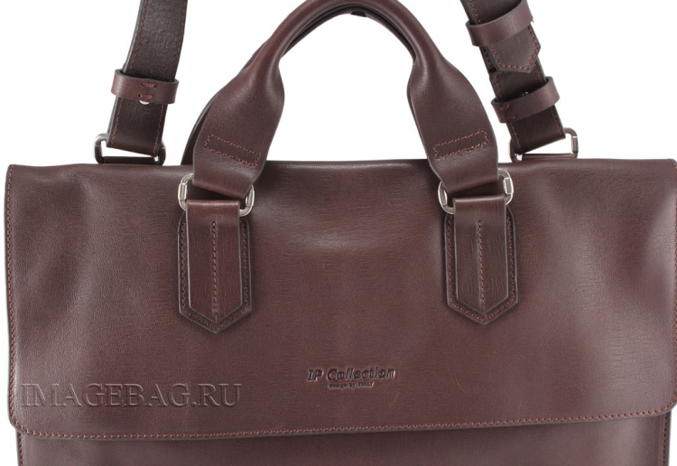 Деловая сумка коричневая IP Collection 2016-5-87.4