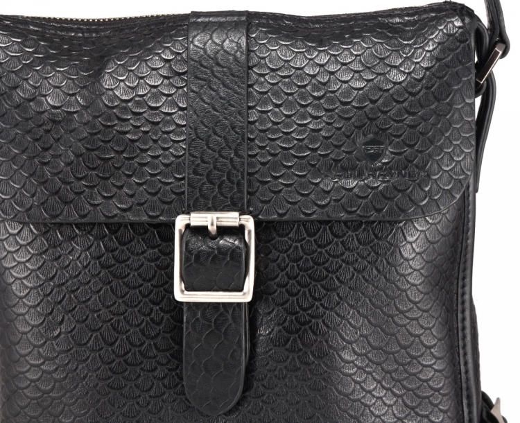 Сумка мужская из кожи под рептилию  00311772-411.4