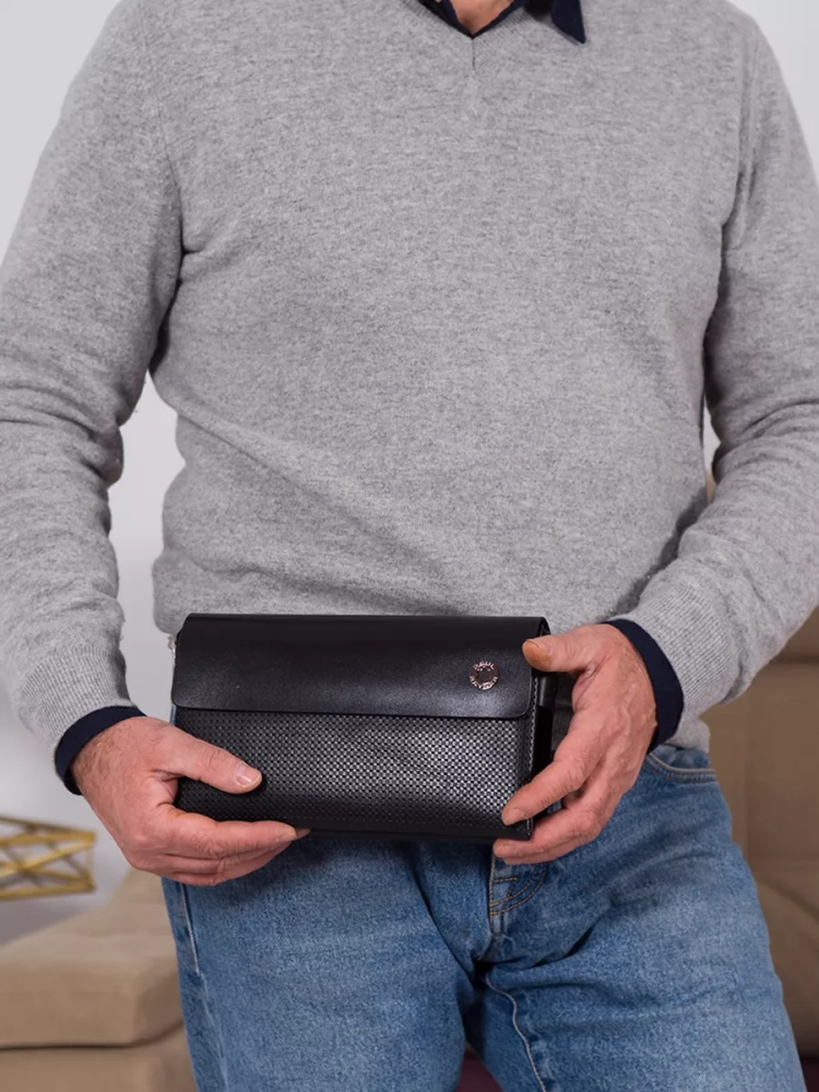 Мужской клатч барсетка на молнии Paul Rayner 035136-1