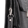 Барсетка мужская из кожи под рептилию Foxcote Black Caiman