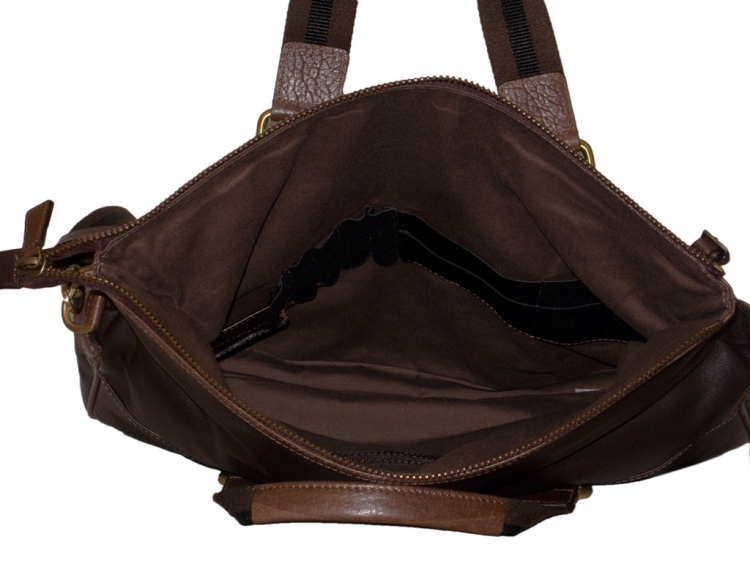 Мужской портфель коричневый IP Collection F 1947-5-53.5