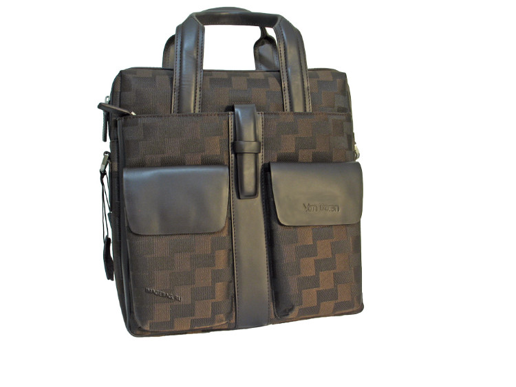 Объемная коричневая сумка Van Doren 003-02