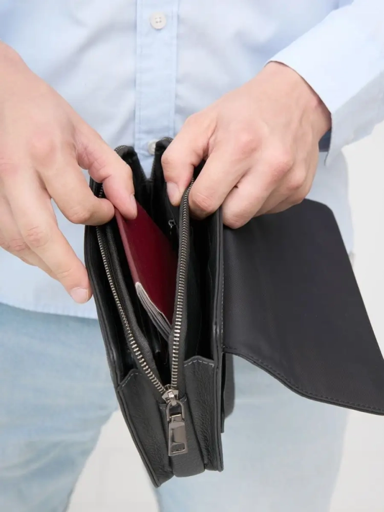 Мужской клатч кожаный Paul Rayner 1645-7