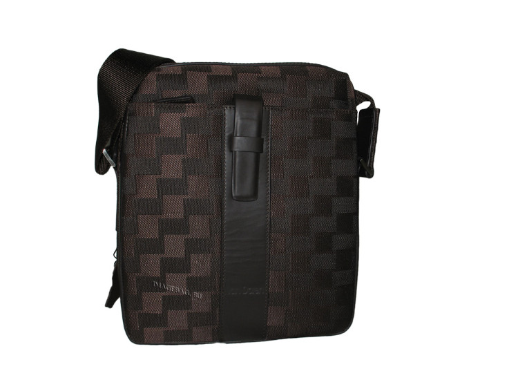 Объемная коричневая сумка Van Doren 003-07