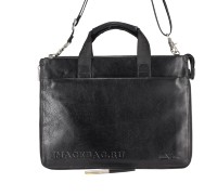 Armani мужская деловая сумка из кожи