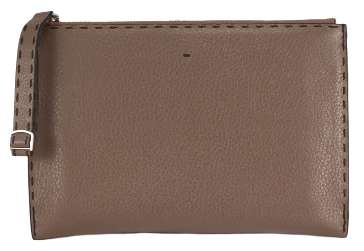  Папка для документов кожаная Fendi olive_9022