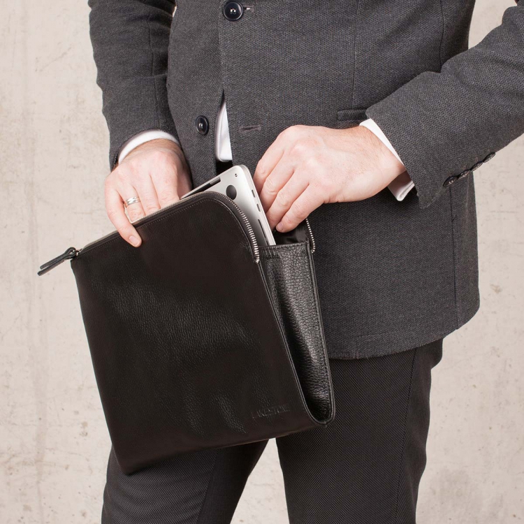 Кожаная папка Bampton Black