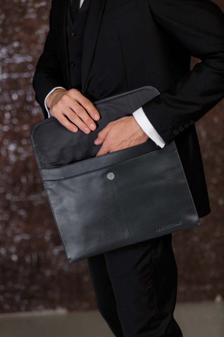 Кожаная папка для документов Crosby Dark Blue