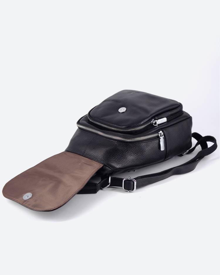 Рюкзак женский кожаный Paul Rayner черный 1031