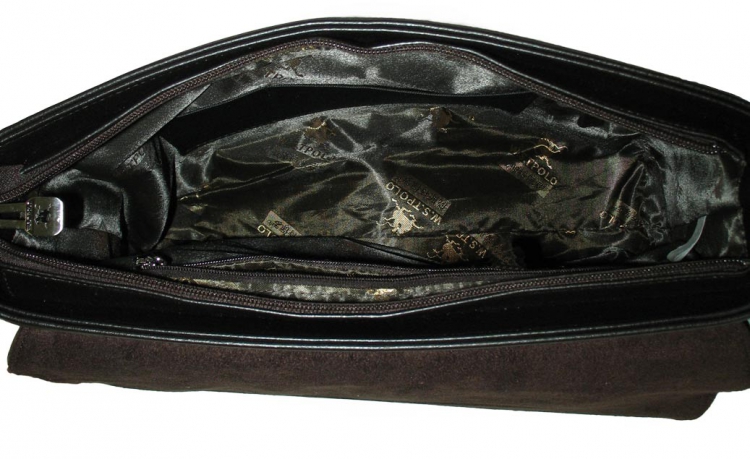 Коричневая деловая сумка-портфель WSTPolo 8104-3