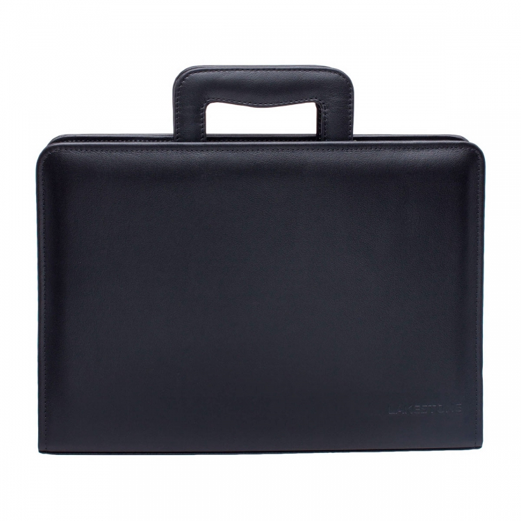 Папка для документов натуральная кожа Elton Black