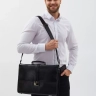 Деловой мужской кожаный портфель для документов и ноутбука с кодовым замком Paul Rayner 1-9504-1