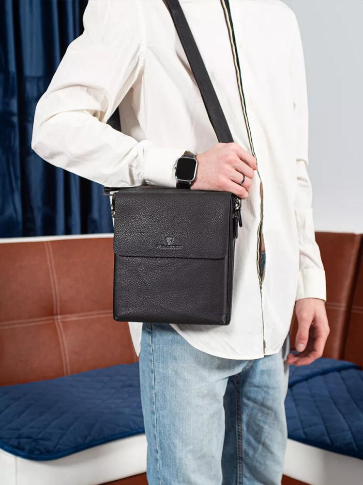 Компактная мужская сумка планшет из кожи Paul Rayner 651