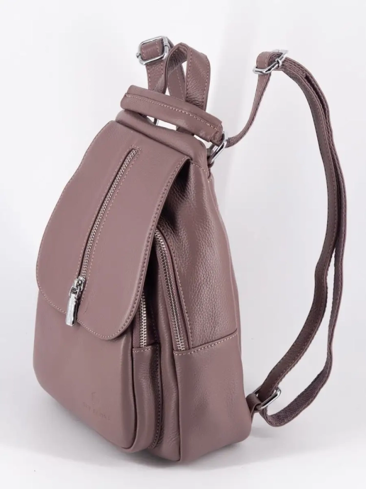 Рюкзак женский кожаный Paul Rayner розовый 1031  