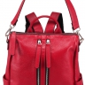 Женский рюкзак кожаный P.R. Grace red_8177