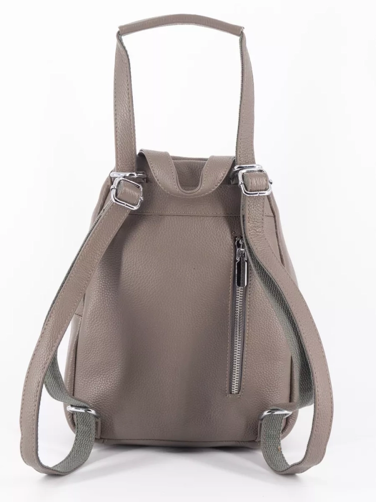 Рюкзак женский кожаный Paul Rayner серый 1031