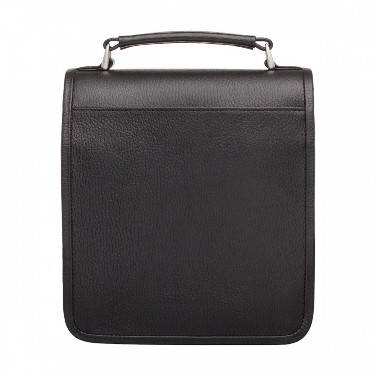 Небольшой мужской кожаный портфель Bishop Black