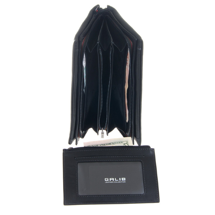 Кожаный клатч мужской на молнии GALIB 7M152