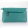 Клатч женский кожаный голубой 8819