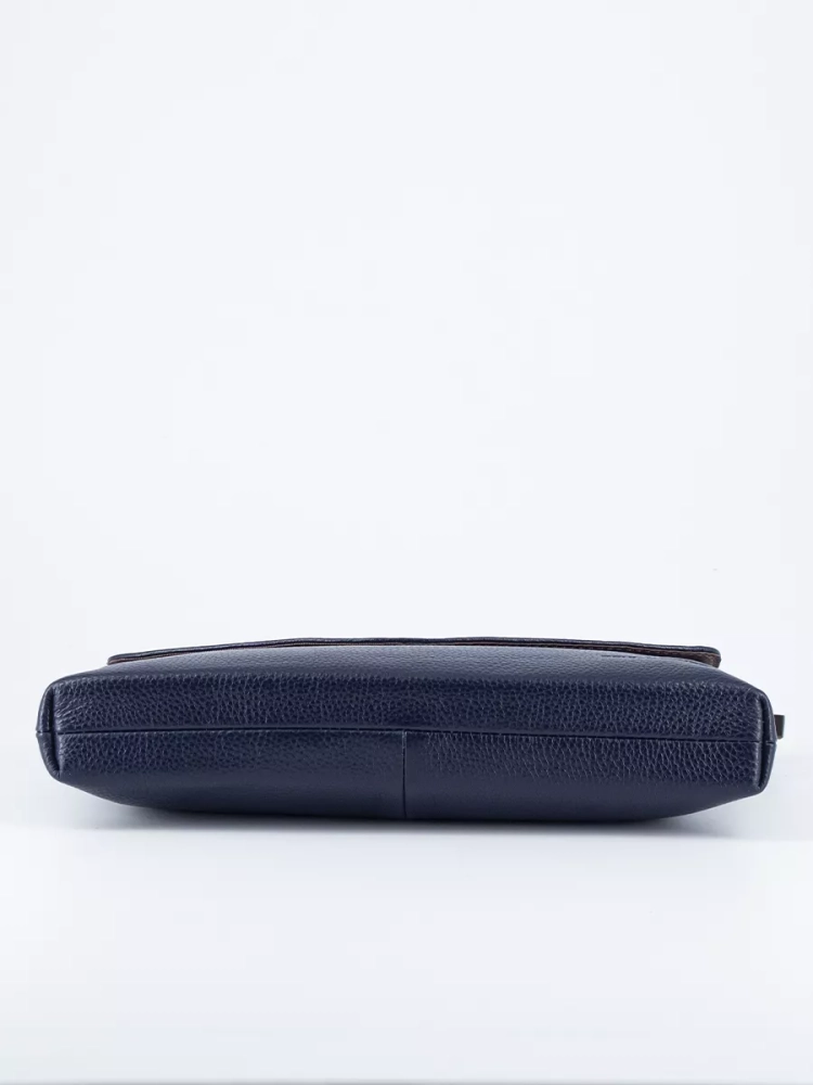 Клатч женский кожаный синий 8819