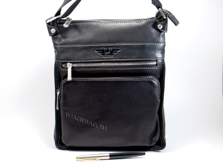 Компактная кожаная сумка  IP Collection 1260-4